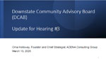 Downstate Community Advisory Board hearing 3 slides