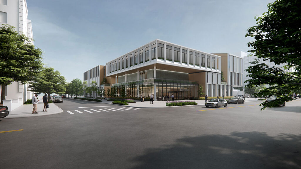 Conceptual New Annex Corner Exterior View