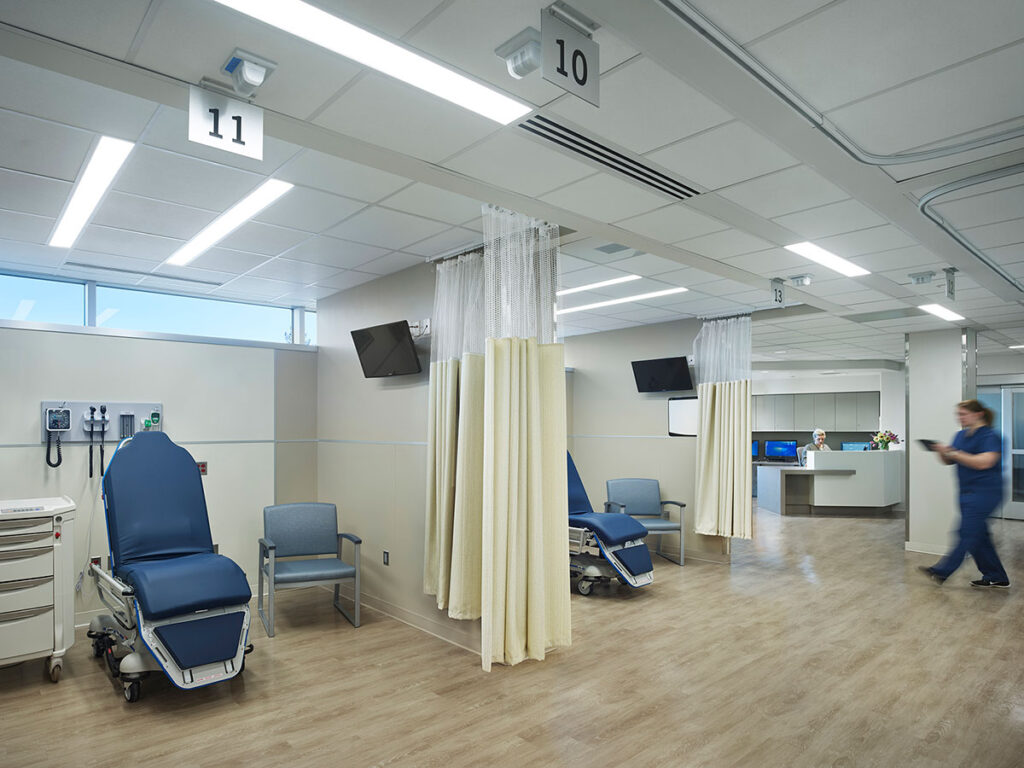 Conceptual Downstate Hospital Renovated ED Low Acuity Treatment Bays