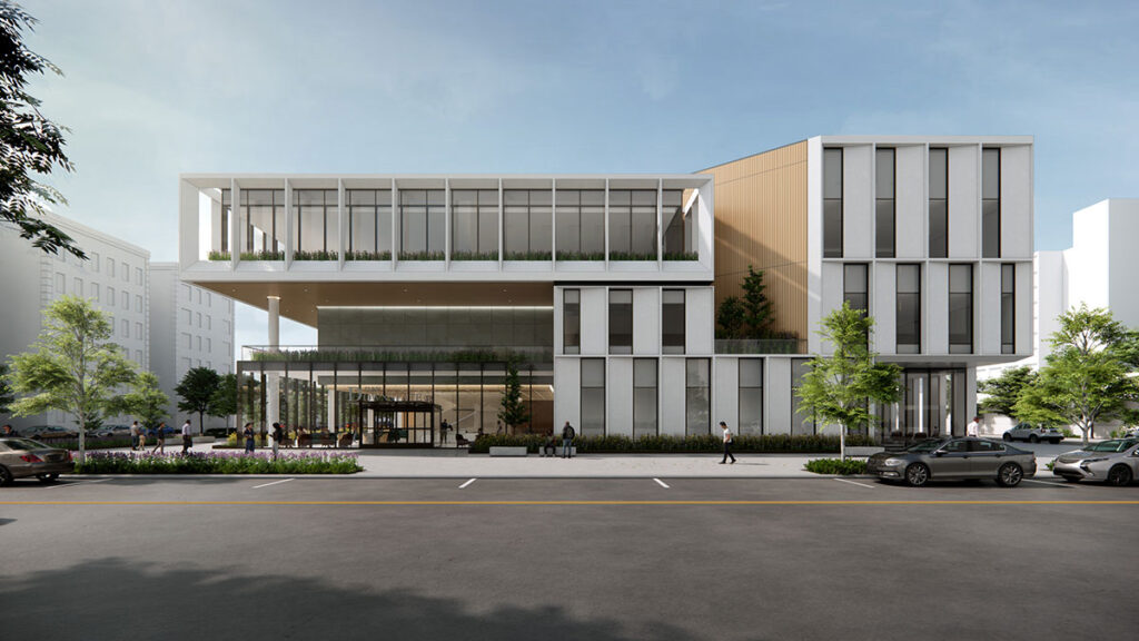 Conceptual New Annex Lenox Road Elevation View