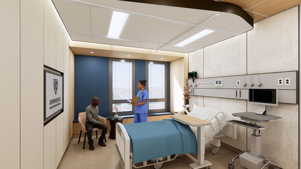 Conceptual Downstate Hospital Renovated Inpatient Room